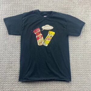 Hanes Beefy Tee Shirt Men Medium M Black I'm Cumin Funny Novelty T-Shirt Print